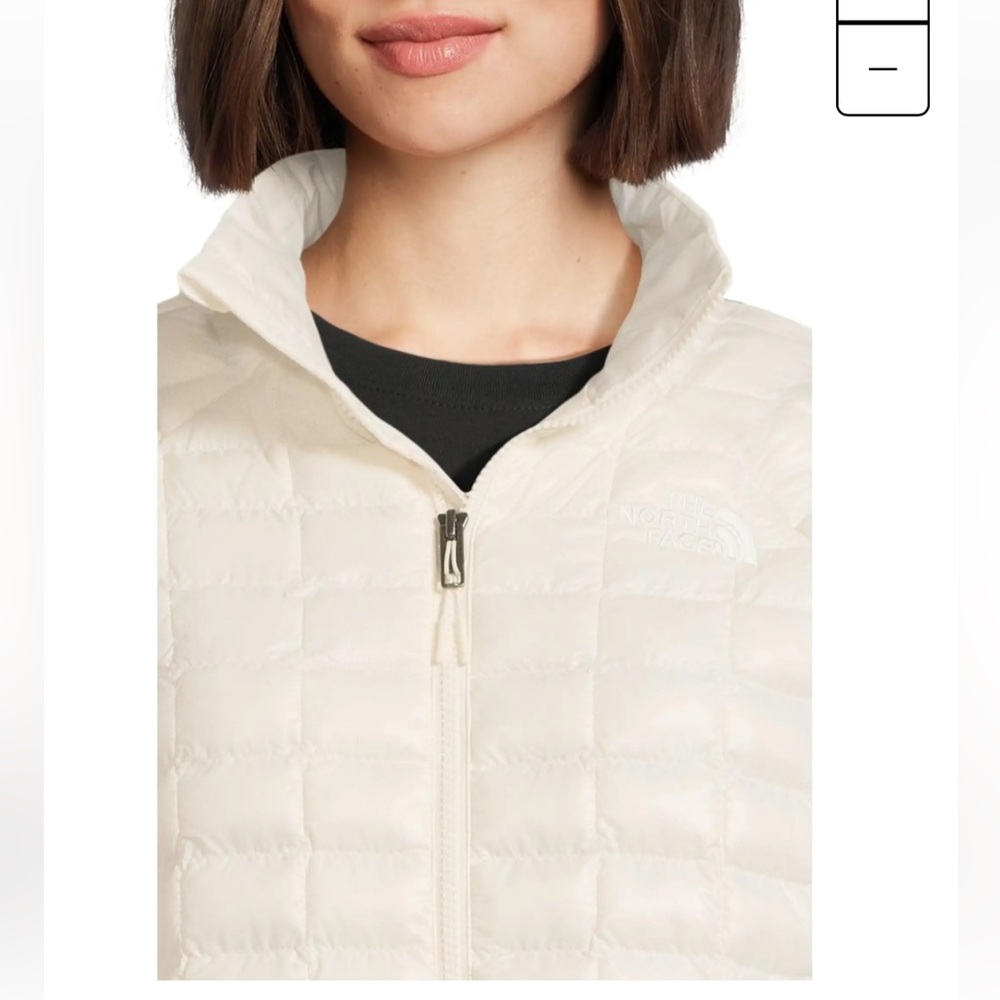 The North Face Women’s Thermoball Gardenia White Eco Zip Up Jacket Size Small - Picture 4 of 16